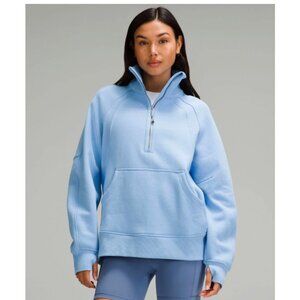 Sinatra Blue Lululemon Scuba Oversized Long Funnel Neck Half-Zip – XS/S